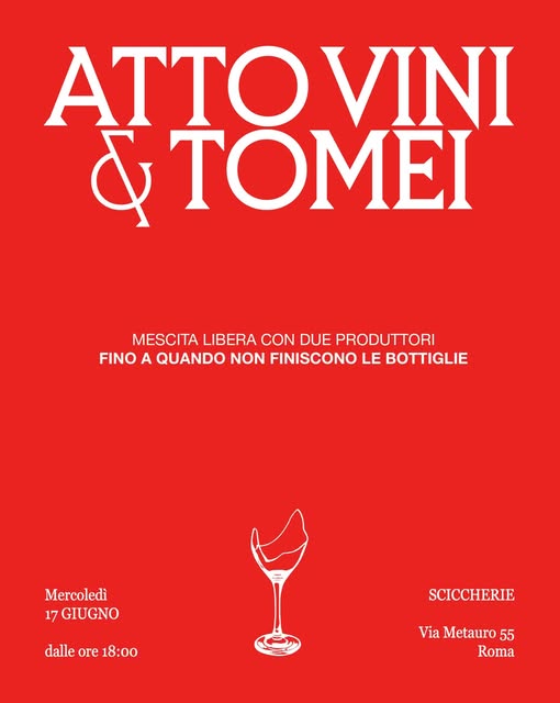 Vini di Atto Vini e Marco Tomei in degustazione a Sciccherie