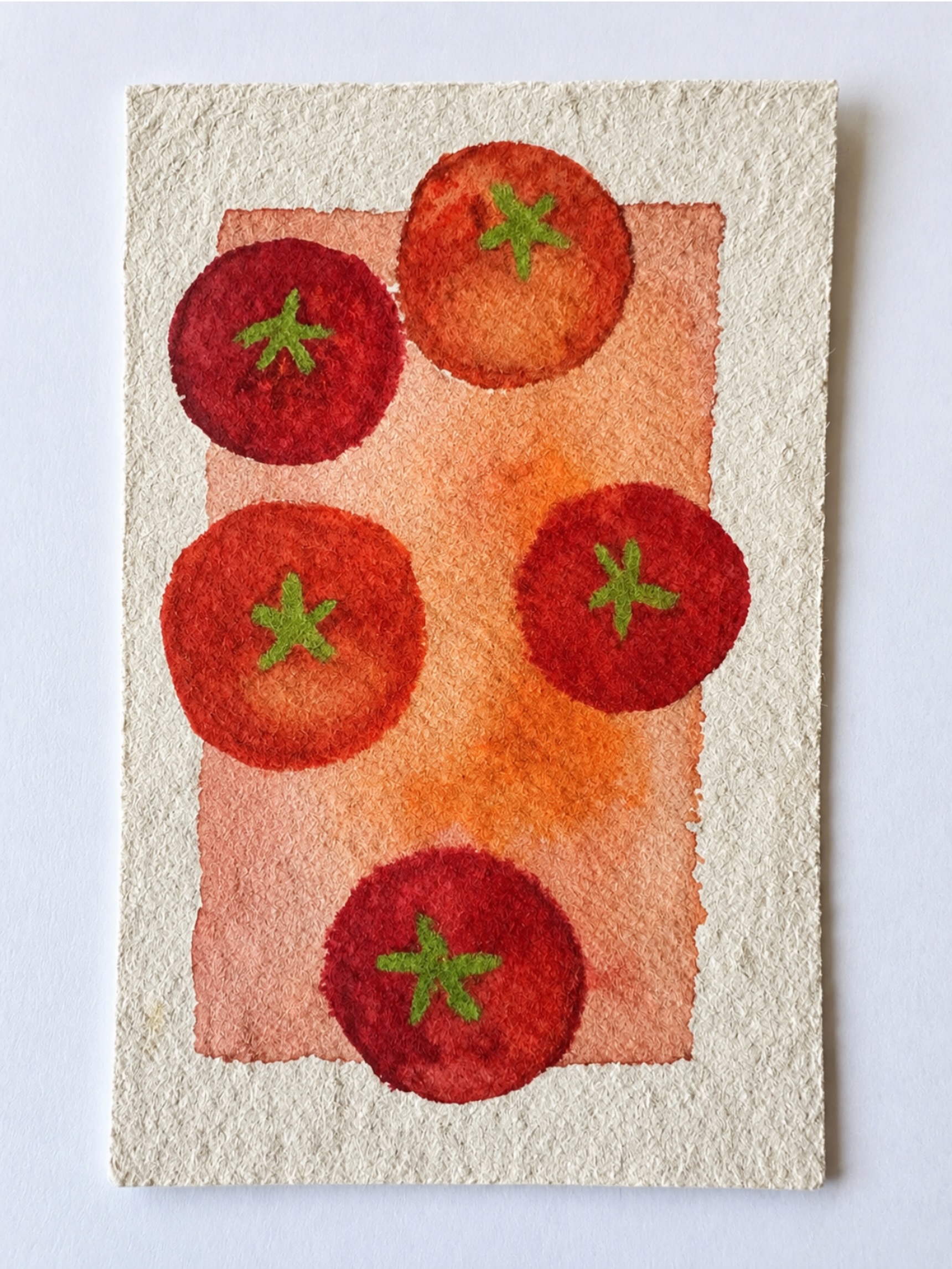 Pomodori illustrati annunciano l’arrivo del Piennolo da Sciccherie, in via Metauro 55 a Roma.